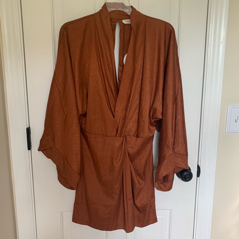 Vici Dolls brown silk dress